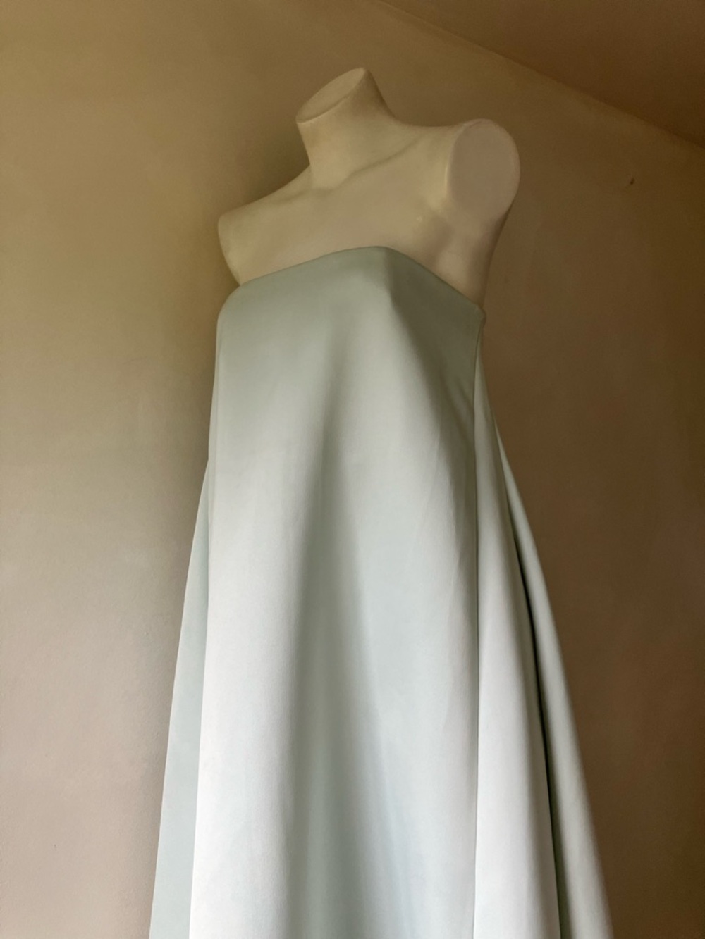 Sau Lee | Heather Strapless Satin Dress In Pale Blue - Picture 4 of 16